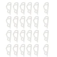 BigDean Hakenleiste 24er Set Dachrinnenhaken für Lichterketten an Dachrinnen & Dachpfanne, (Set, 24 St., Dachrinnehaken), Universal Dachrinnenhaken, Befestigung von Beleuchtung