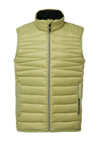 s.Oliver Red Label - Wärmende Steppweste mit Stehkragen grün - Gr. - XL