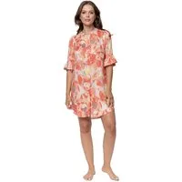 OH!ZUZA Nachthemd Damen Schlafshirt mit kurzem Arm geknöpft (1-tlg) Modisches Design
