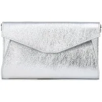 Caspar Clutch Leder Envelope Abendtasche Damen Tasche -PREMIUM LINE- Modell No.847, italienisches Wildleder, samtig weich, wahlweise im Metallic Look