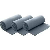 Wohndecke Polar-Fleece, wometo, OEKO-TEX®, 3 Fleecedecken mit Kettel-Rand & Anti-Pilling