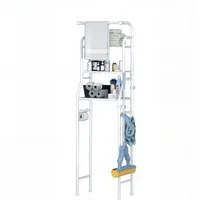 GarveeMore Badregal 3-stufiges Multifunktionsregal für das Bad, Regal Über der Toilette