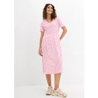 bonprix Jerseykleid kniebedeckende Länge, figurumspielender Schnitt in A-Linie