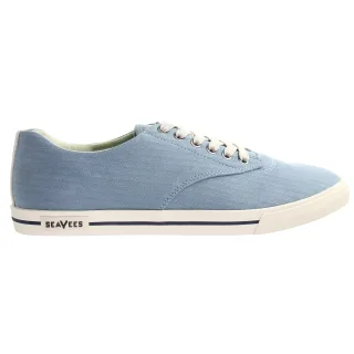 Seavees Hermosa Blue Mirage Fischgräten -Twill Surwash Plimsoll Blue Herren Plimsolls