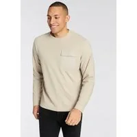 BOSS ORANGE Langarmshirt Te protective Rundhalsausschnitt, Brusttasche, relaxed fit