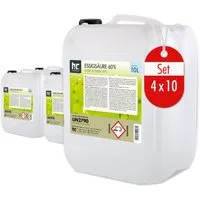 Höfer Chemie GmbH 4x 10 L Essigsäure 60% Grundreiniger