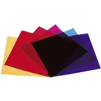 EUROLITE Eurolite Farbfolienbogen 6er Set Rot, Blau, Grün, Gelb, Lila, Violett Effektfilter