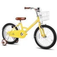 JOYSTAR Kinderfahrrad 12 16 18 Zoll Fahrrad für Kinder 3-6 Jahre alt Jungen und Mädchen, Ausgestattet mit Doppelhandbremsen, Stützrädern, Schutzblechen, Korb