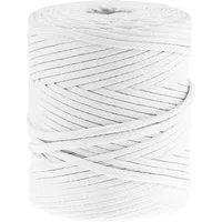maDDma Seil 100m Polyester-Schnur Kordel 4mm, weiß