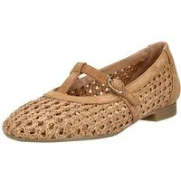 Paul Green Paul Green Ballerinas Nubukleder/Textil Riemchenballerina