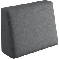 sunnypillow Rückenkissen Palettenkissen mit abnehmbarem Bezug Seitenkissen 60x40x20/10cm, Anthrazit