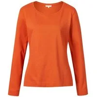 Himalaya Clothing Langarmshirt Basic Damen Shirt langarm "Alma" aus Feinrippjersey in Bio-Baumwolle Elegantes Longsleeve mit hohem Tragekomfort