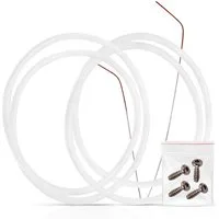 VIOKS Montagezubehör Geschirrspüler Doppel Dichtung Set für Pumpentopf wie Bosch 12005744 (Set, 1 St., 2x Dichtung, 1x Draht, 4x Schrauben), 182mmØ für Geschirrspüler