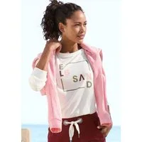 Elbsand Langarmshirt Iruna mit Frontdruck, Longsleeve, lockerer Schnitt