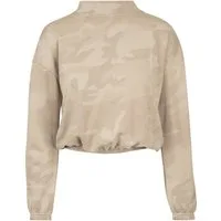 URBAN CLASSICS Sweatshirt Urban Classics Damen Ladies Camo Turtleneck Crew (1-tlg)