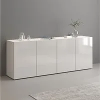 OTTO home Sideboard Egypt, Kommode, Schrank, grifflos, 4 Türen, Fronten Hochglanz lackiert, Breite 180
