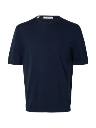 SELECTED MEN - SLMTORINO SS KNIT CREW NECK NOOS Navy Blazer - Gr. - XXL