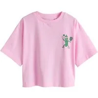 Next Oversize-Shirt Kastiges Oversized Fit T-Shirt mit Grafik (1-tlg)
