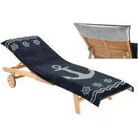 Delindo Lifestyle Liegenauflage Tropical Liegenauflage ANKER, (1 St), Jacquard-gewebtes Motiv