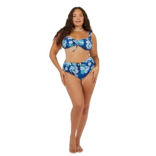 Brave Soul - Bikinihöschen für Damen, Hoch geschnitten (Blau)