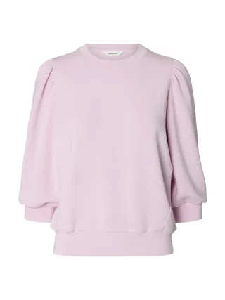 selected women - SLWTENNY 3/4 SWEAT TOP NOOS Winsome Orchid - Gr. - L