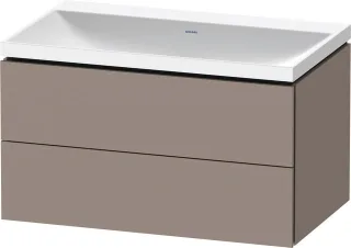 Duravit L-Cube c-shaped Set wandhängend Basalt Matt 800x480x480 mm - LC6951N43430000 LC6951N43430000