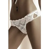 Róza Lingerie String String Carmen weiß aus Tüll und Spitze Blumenmuster Höschen Blumenmust (einzel, 1-St)