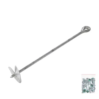 Wickey QuickLock Grundanker L50cm - Robuster Bodenanker für Leitern & Kletterwände - Feuerverzinkt mit Schrauben - Stabiler Halt - Qualität Wickey