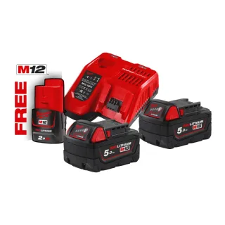 Milwaukee 18V Starterset Energie-Akku-Set M18 NRG-502 - 4933459217