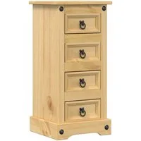 vidaXL Nachttisch Nachttisch Corona 35x32,5x74 cm Massivholz Kiefer (1-St)