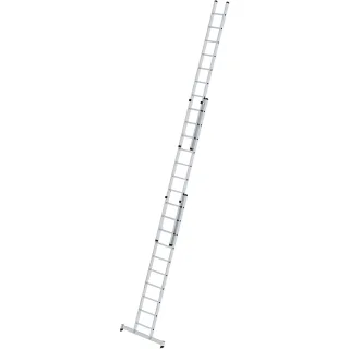 Munk Sprossen-Schiebeleiter 3-teilig mit nivello®-Traverse - 020610