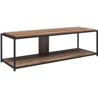 loft24 Lowboard Quinn, Fernsehtisch, TV-Lowboard, Holzoptik, Metallgestell, 152 cm