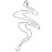 Elli Perlenkette Süßwasserzuchtperlen Tropfen Anhänger 925 Sterling Silber