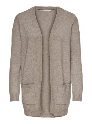ONLY - ONLLESLY L/S OPEN CARDIGAN KNT NOOS Beige - Gr. - M