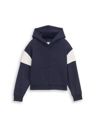 tom tailor kids - Oversize Hoodie Sweatshirt mit Rückenprint parisien night blue - Gr. - 152