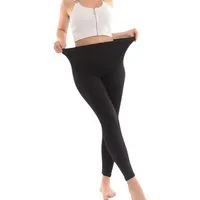 fashionshowcase Thermoleggings Damen 3er Pack – gefütterte lange Winter Unterhose warm schwarz (Leggings-Set, 3er-Pack) innen gefüttert für zusätzliche wärme
