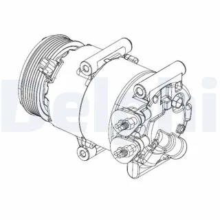 Delphi Klimakompressor Ford Fiesta 6 CS20324