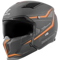 Bogotto Motorradhelm Radic WN-ST 22.06 Helm, herausnehmbares Innenfutter,integriertes Sonnenvisier