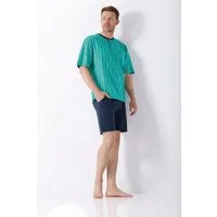 Hajo Schlafanzug Herren Schlafanzug Shorty Premium Cotton