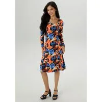 Aniston SELECTED Jerseykleid mit farbintensiven Batikdruck