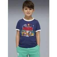 PUMA T-Shirt X PAW PATROL RINGER TEE Regular Fit, Kurzarm, für Kinder, mit Rundhalsausschnitt