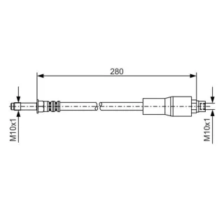 Bosch Bremsschlauch hinten BMW 5er E39