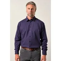 Boston Park Businesshemd Hemd Langarm Minimalmuster Kentkragen Comfort Fit