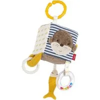 Fehn Greifspielzeug Otter Theo, Activity-Würfel Otter, mit Befestigungsring