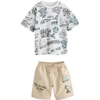 Next T-Shirt & Shorts Kurzärmeliges T-Shirt und Shorts im Set (2-tlg)