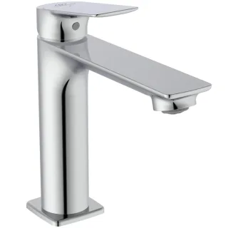 Ideal Standard Waschtisch-Armatur H120 CeralifeC Ausladung 135mm ohne Ablaufgarnitur BlueStart Chrom BE122AA