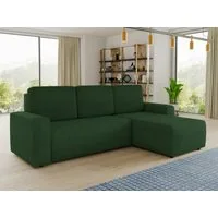 Sofnet Ecksofa Roma L, mit Schlaffunktion und Bettkasten, L-Form Couch, Cord Stoff, Schlafsofa mit Wellenfeder