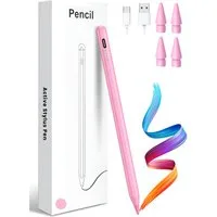 S&T Design Eingabestift Stift für iPad USB-C (2018-2024) Schnellladen für Apple iPads (2018-2024), mit Ersatzspitze) Tabletstift Stylus Pencil 2. Generation Pen USB-C V1
