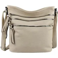 ITALYSHOP24 Schultertasche Damen Hand-Tasche XL Shopper Umhängetasche Cross body Over Hobo Bag, Henkeltasche für Reise Urlaub Sport, viele Fächer, langes Schultergurt