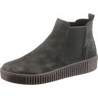 Gabor Chelseaboots, Plateau, Stiefelette, Schlupfschuh mit dezenten Kontrastnähten